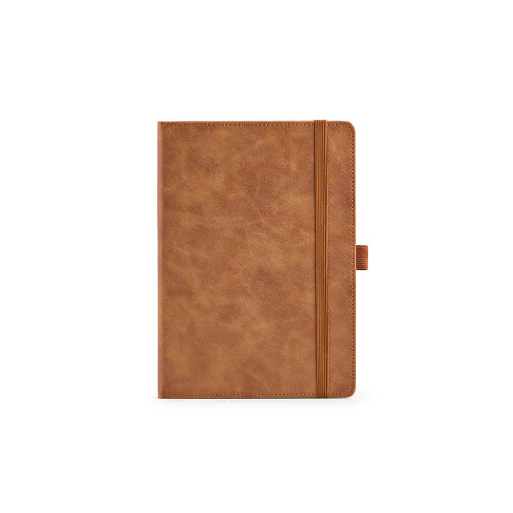 Carnet A5 en PU recyclé personnalisable Hawthorne Marron clair